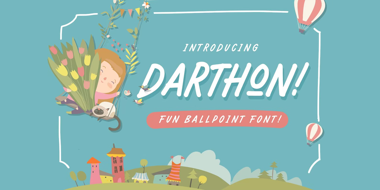 Пример шрифта Darthon